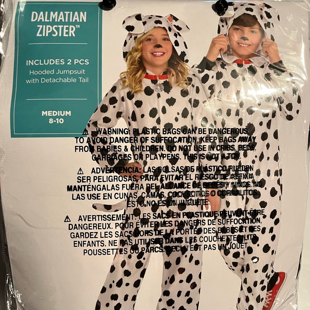 Child 8-10 Dalmatian costume
